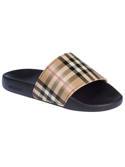 burberry slider|burberry sliders women.